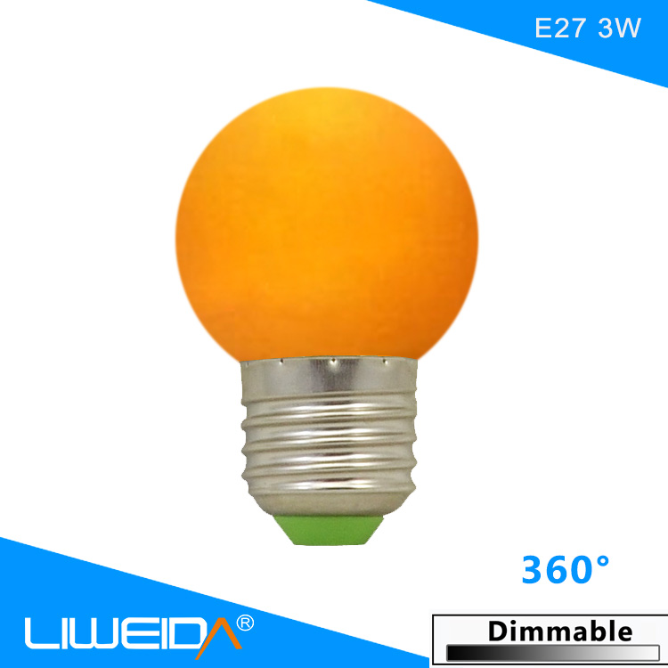 Colorful Waterproof  led bulb b22 led lamp IP65 bulb lights without electricity