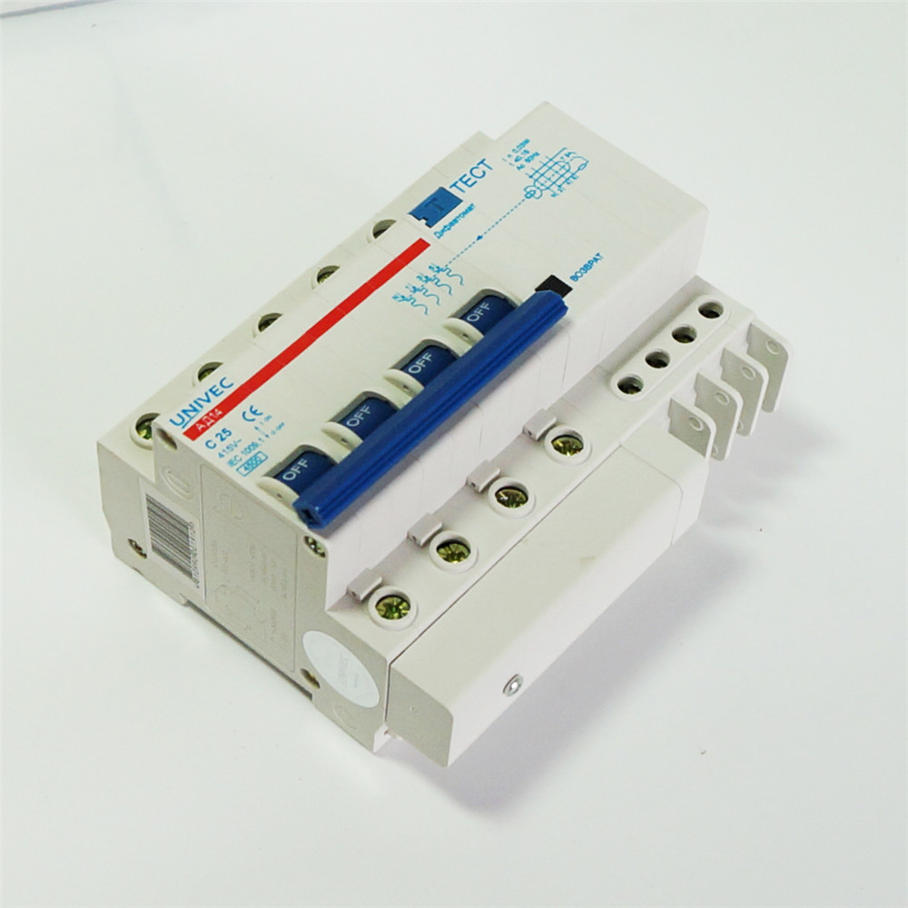 DZ47LE 4P earth leakage circuit breaker 4 pole rcbo