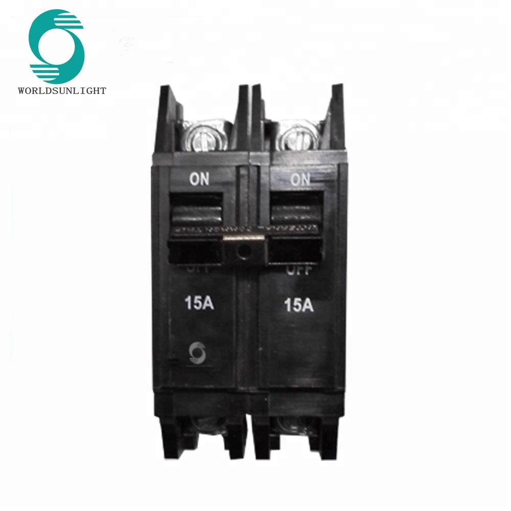 THQC series black on off 3KA 2P 50A miniature circuit breaker mcb