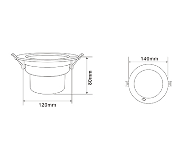 Direct Sale Recessed Down Lamp Emergency Led Downlight For Home Or Business