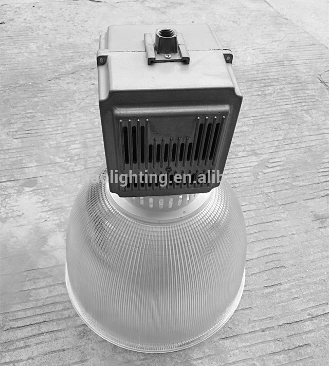 high quality aluminum gear box and e27 e40 acrylic pc reflector lamp housing for HID HPS Metal Halide Lamp House