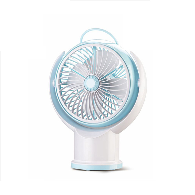 4inch USB Table Fan with mini LED lithium battery