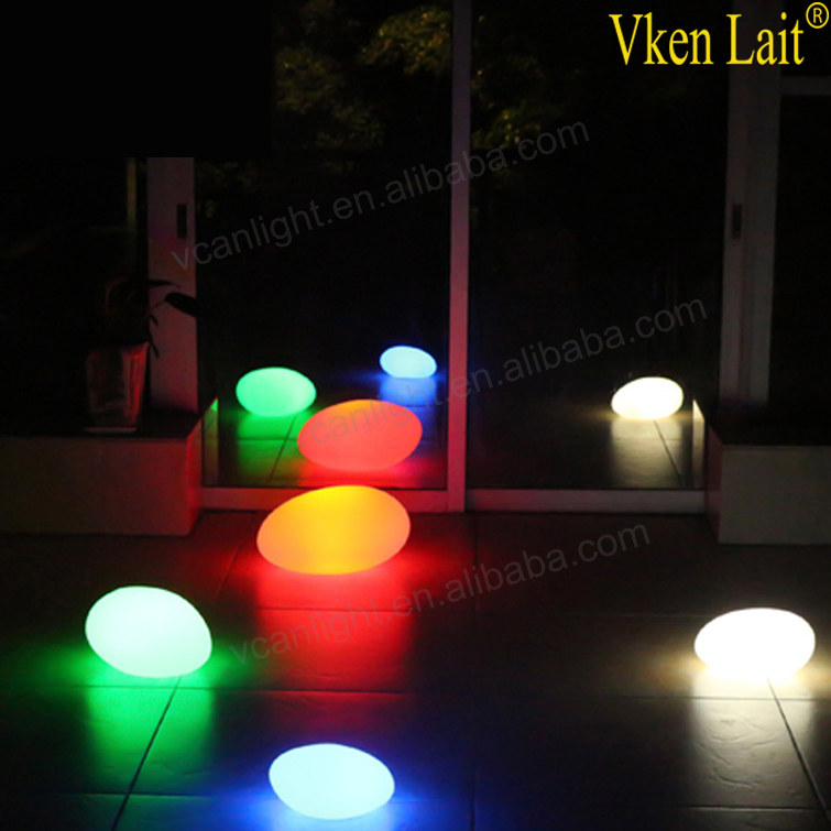 rechargeable illuminated solar stepping stone lights