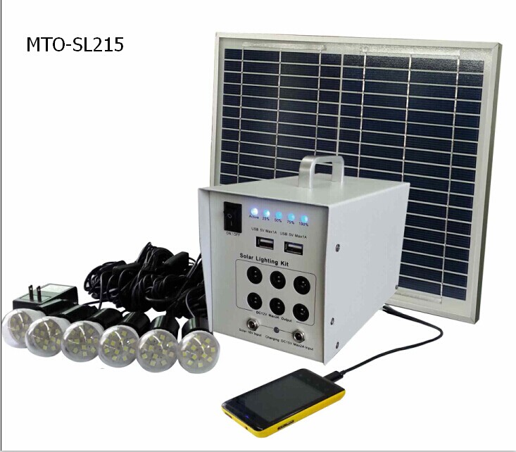 20W Solar integrated home mini lighting kits system