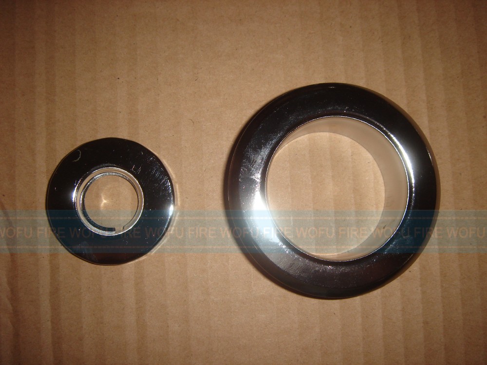 1/2 double stainless steel escutcheon plate