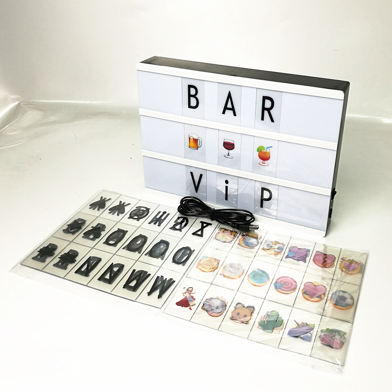 Display your own personalised message light box for Holiday gift