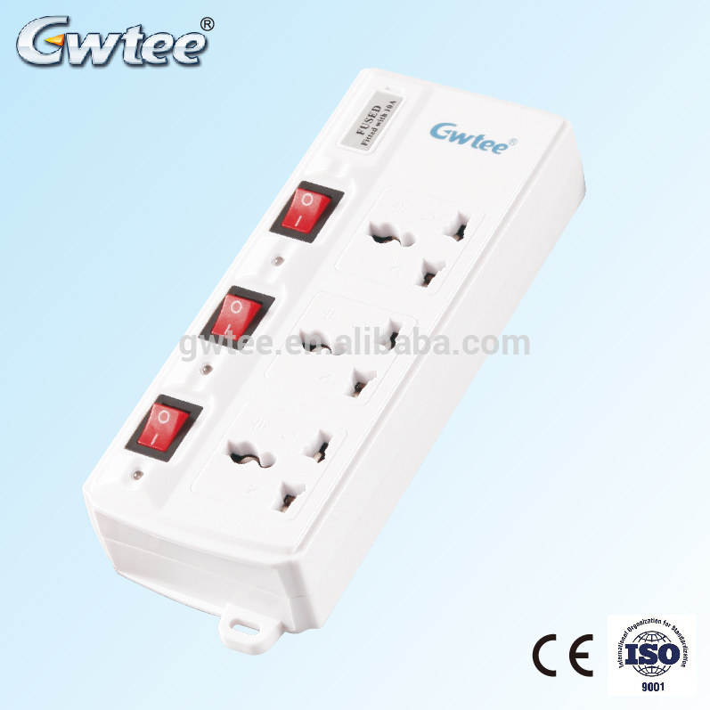 GT-6122 China Manufacturers High quality Power electrical switches usb extension socket