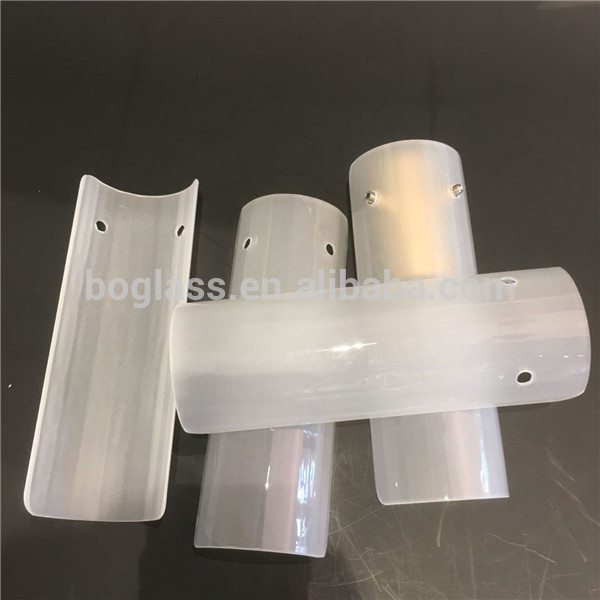 Custom 99.9% fused silicon quartz frosted lamp glass tubes