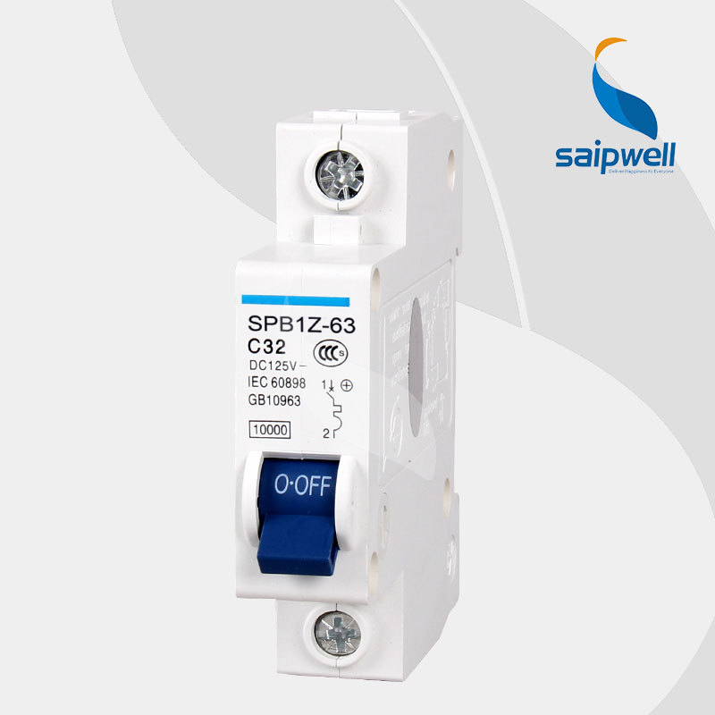 SPB1Z-63 1P dc breaker switch for short circuit and overload protection