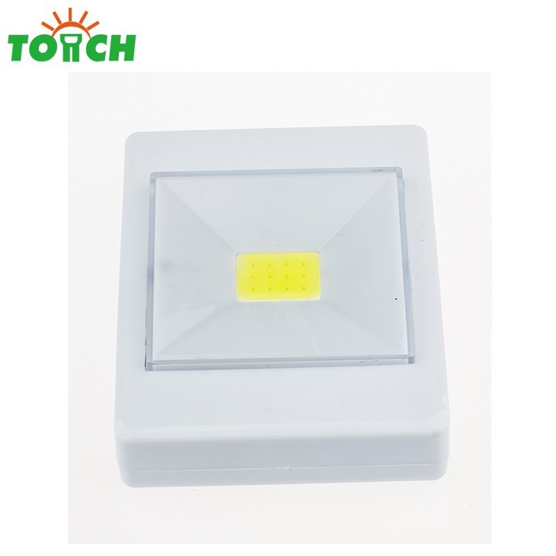 ABS Cordless cob led light switch wall led lamp brightness led portable lighting with 3 * AAA Battery