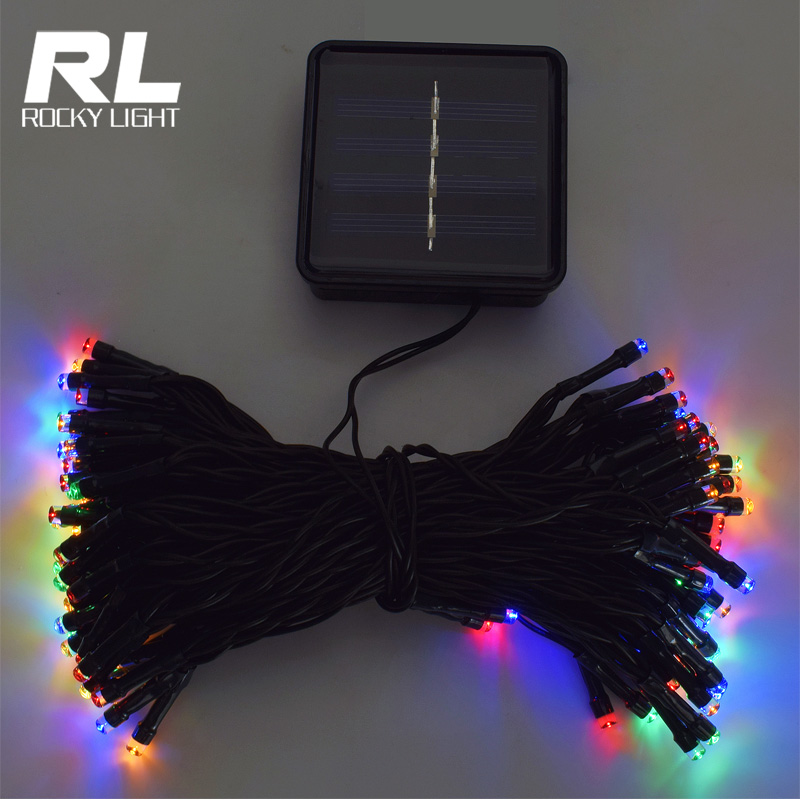 RGB LED solar string light LED Christmas lights for lawn decoration