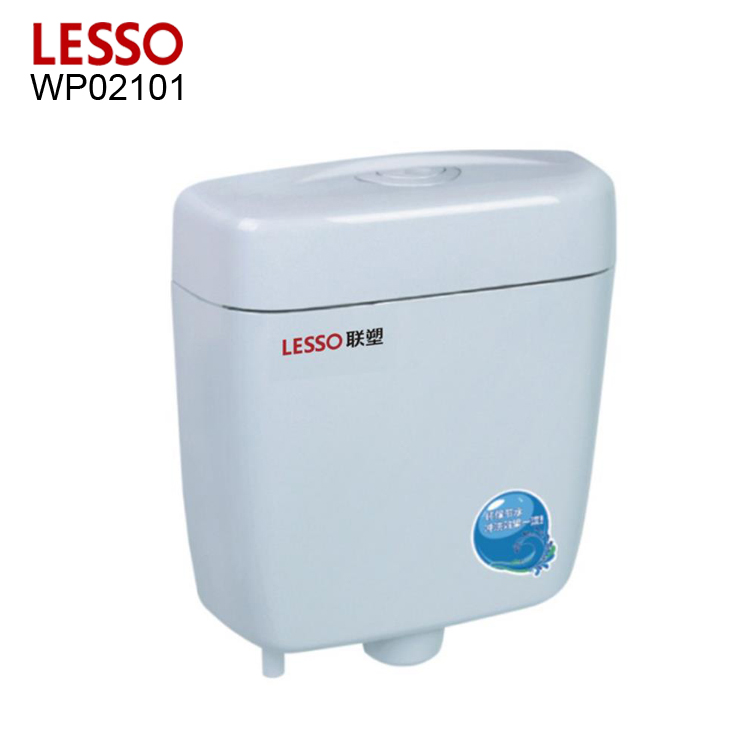 LESSO WP02101 Easy Installation hand control gravity flushing Toilet Tank toilet flush tank toilet plastic cistern