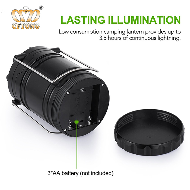 New Product ABS Battery Powered Stretchable Led Outdoor Lantern