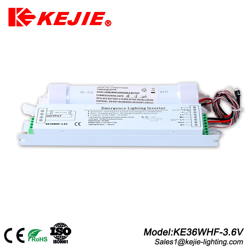 High quality low price 1-3H Emergency power supply for T5/T8 8W-70W Fluorescent Tube with CE and ROHS