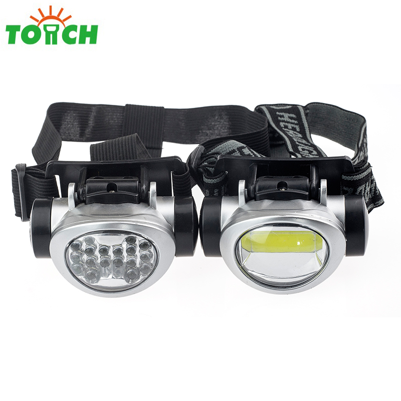 Chinese supplier cheapest cob led plastic headband headlight 9 led head flashlight for 3 * AAA dry battery