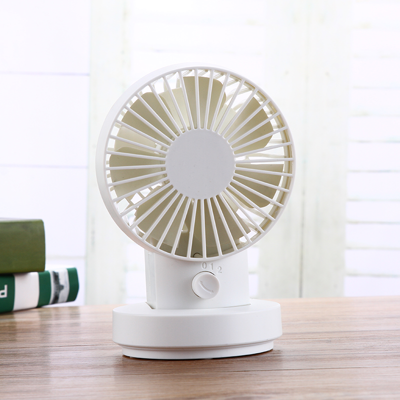 Powerful Wind and Noiseless USB Rechargeable Mute Rotatable Dual Motor Desktop Cooler Fan