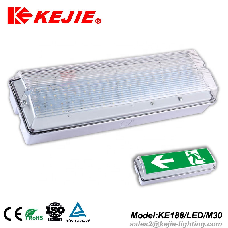 Kejie IP65 7W LED Bulkhead Lights with standard or emergency backup
