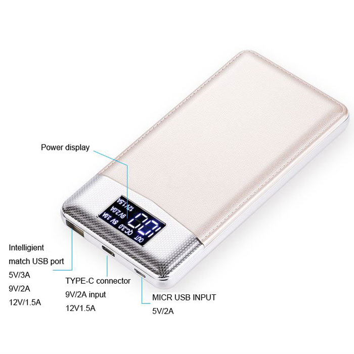 Portable wallet outdoor mini power bank 10000mah