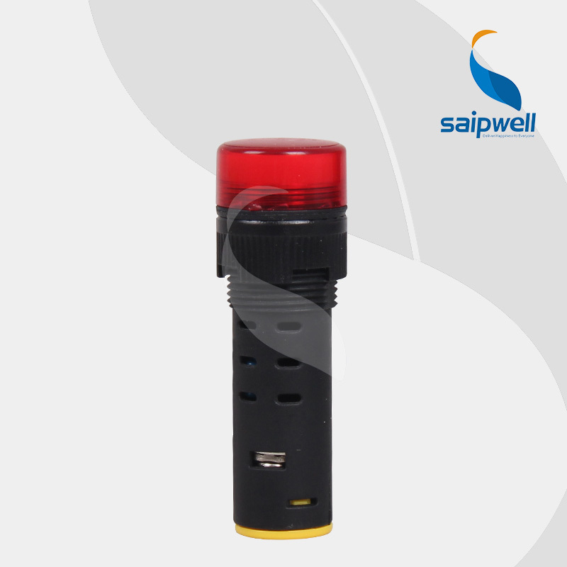 SAIP/SAIPWELL 24V IP65 CE Approved New Type Electrical Warning LED Indicator Light