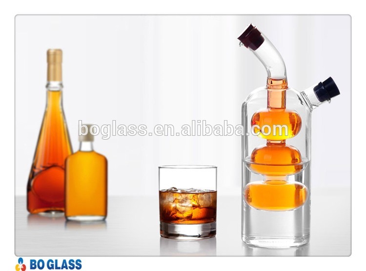 high borosilicate glass oil & vinegar bottle