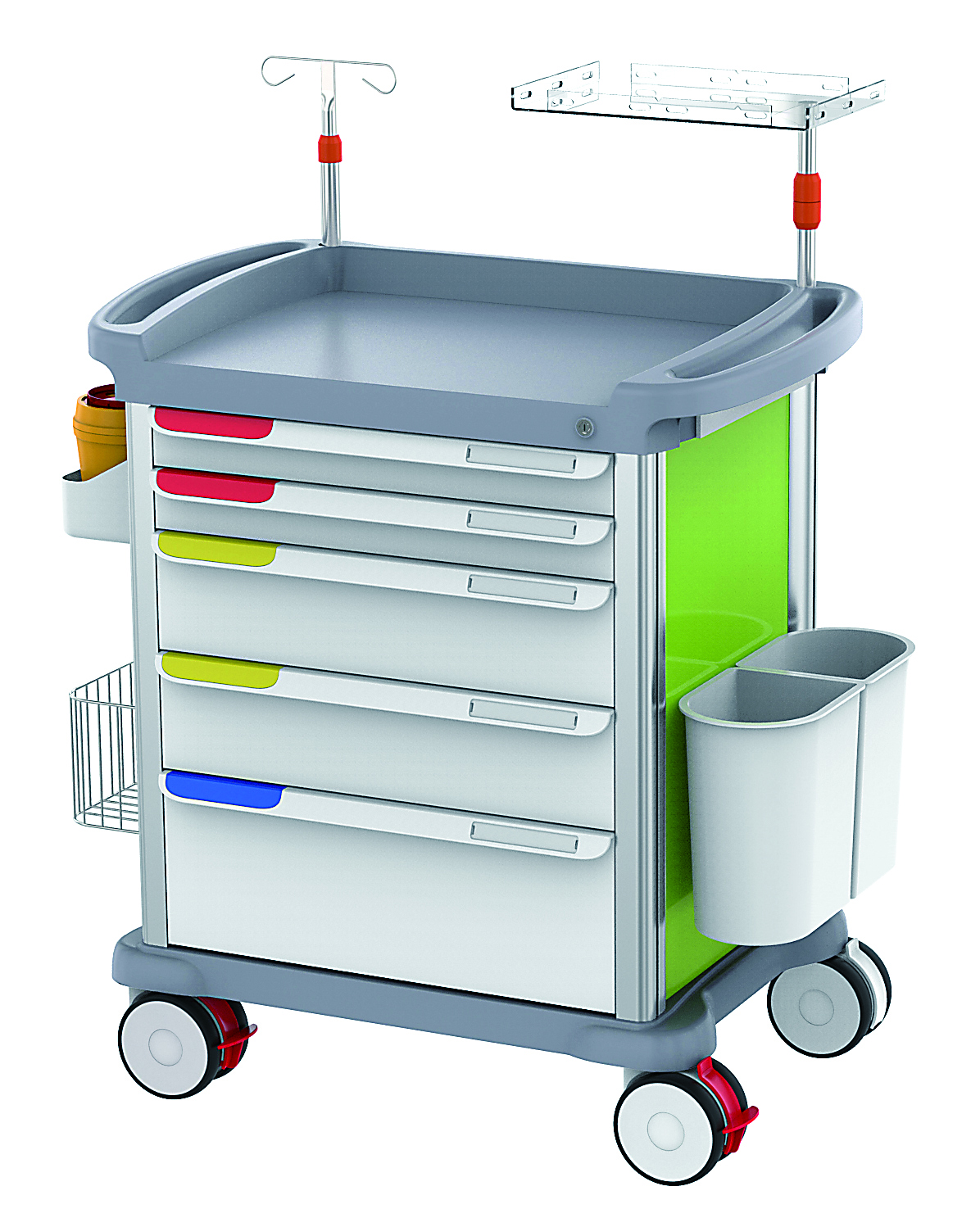 CE ISO emergency trolleys for sale ABS medical crash trolley cart