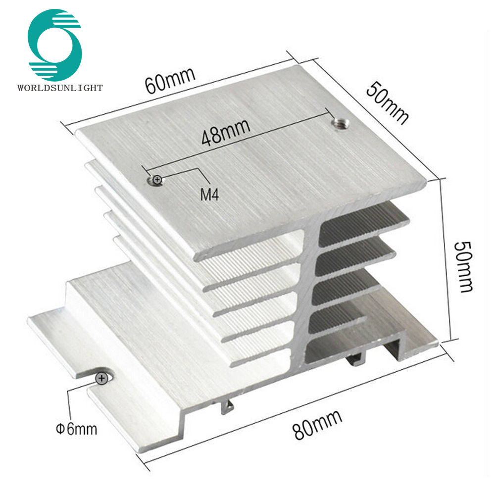 XS-I SSR Heatsink 10A 15A Aluminum Heat Sink Single Phase Solid State Relay Heat Dissipator