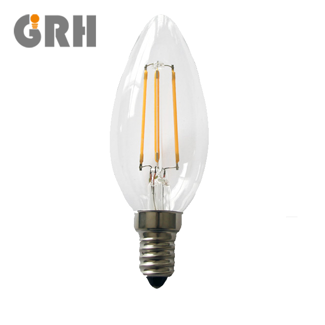 ce certification 8w cheap e14 high quality candle lamp bulbs filament led