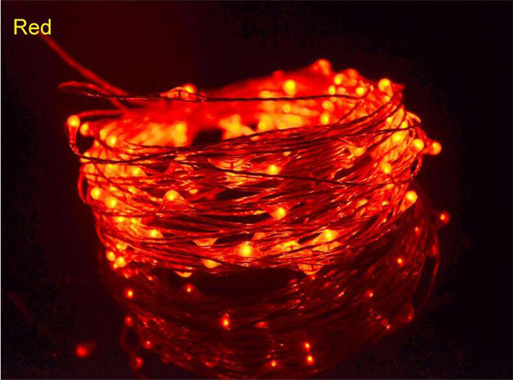 Waterproof DC 12V 10meter Holiday Decoration Lighting  LED Color String Lamp