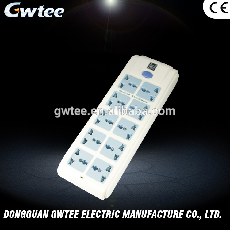 Hot selling products Gwtee multiple outlets rechargeable power strip FXD-328A