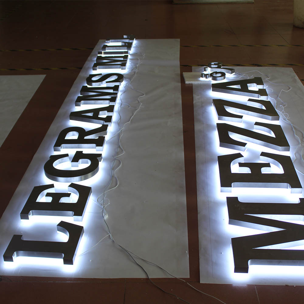 Waterproof commercial sign letter name sign board acrylic restaurant signage design subway led sign