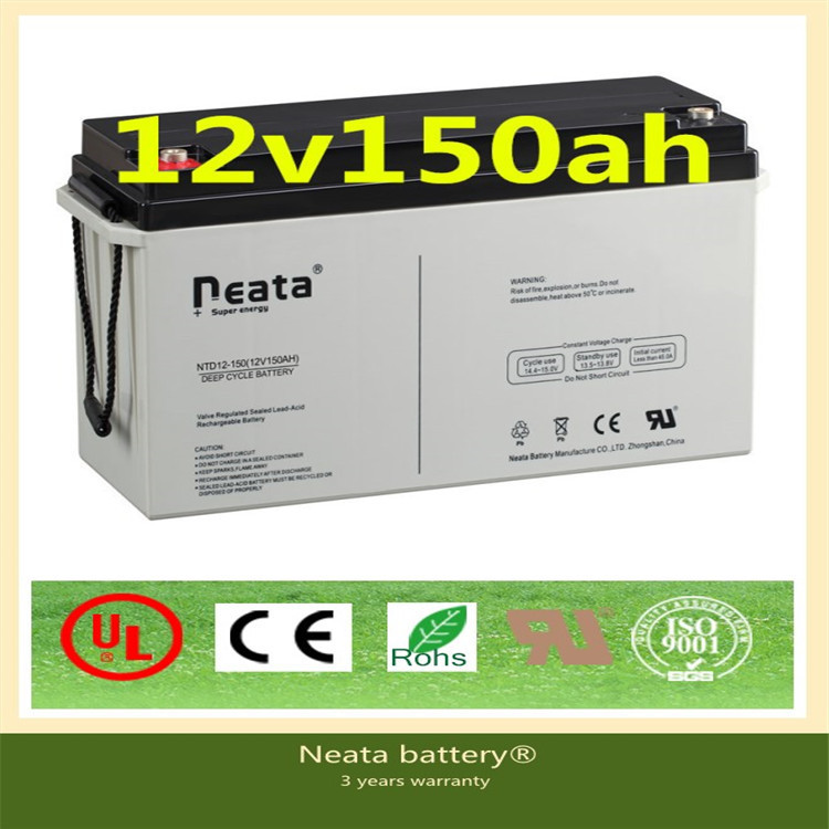 Neata Battery 12V 150AH AGM 12V series UPS VRLA Maintenance Free battery