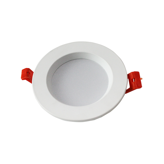 Ningbo Juda no flicker CRI>80 recessed ceiling round led downlight with PC body