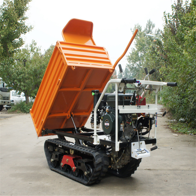 3 ton load weight tracked transporter with dump function