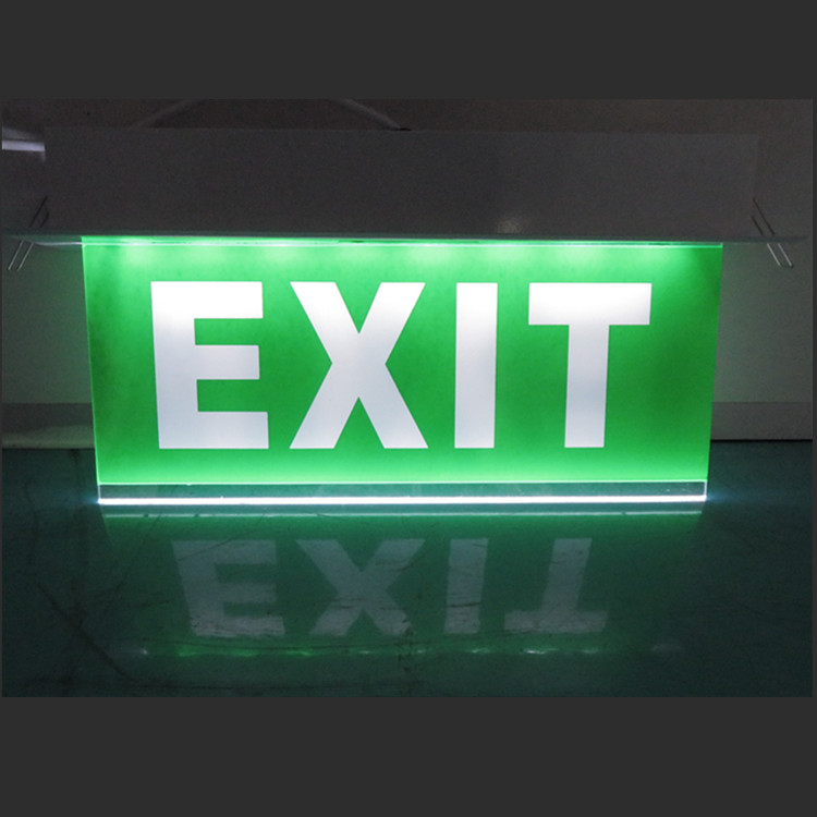 Professional Exit Sign lighting led rechargeable emergency battery powered emergency lighting