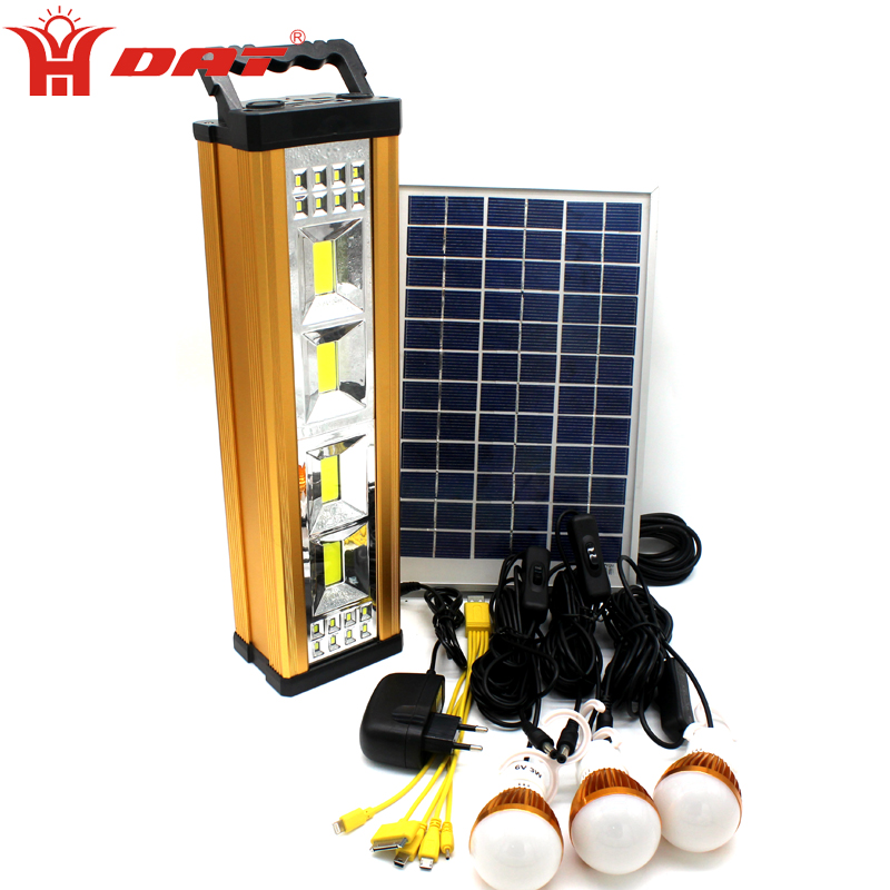 Aluminum Alloy Solar Power Kit 12 COB Mini Solar portable Lighting System