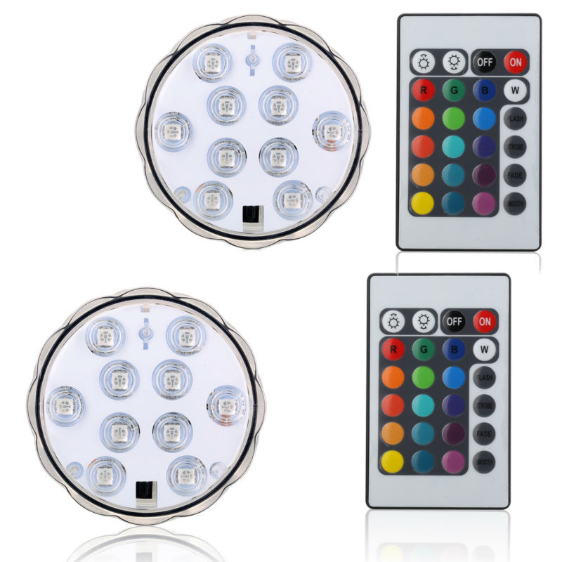 Hot Sale Remote Controlled Water Proof Fountain Ring Under Water Led Submersible Light