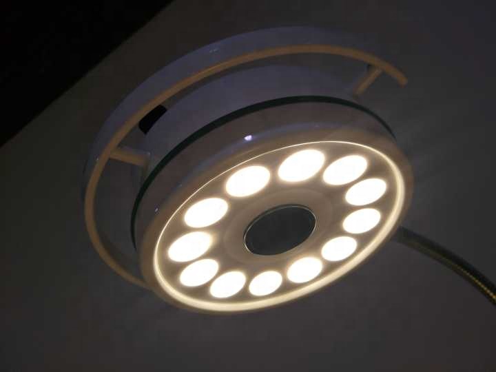 Exam light with LED lamp source ceiling mount