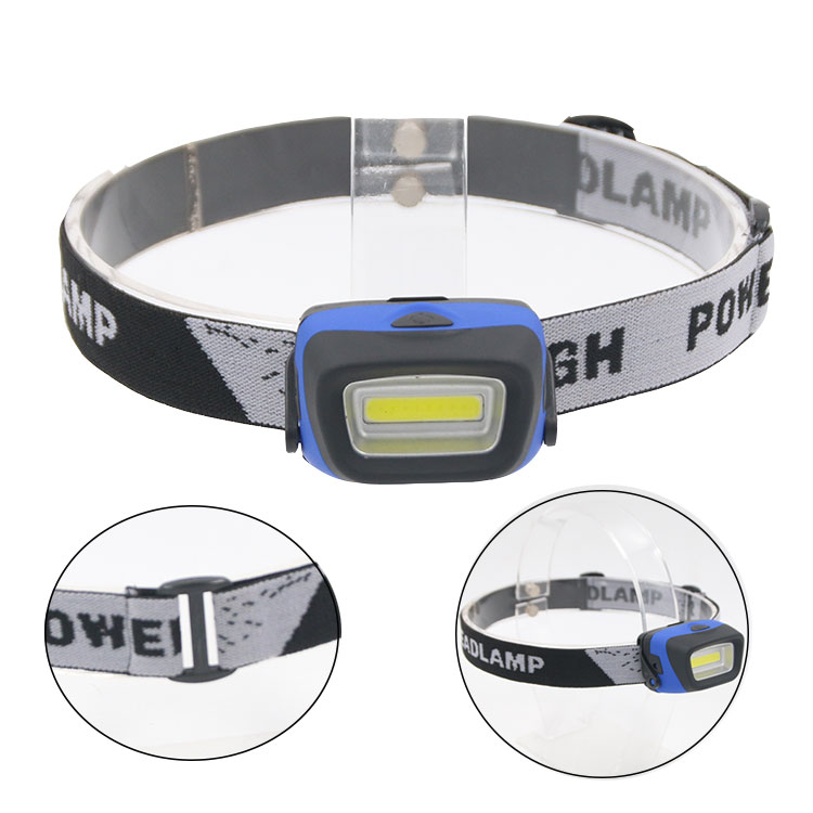 Outdoor Waterproof Fishing Head Lamp Running Hiking Custom 3W COB Headlamp