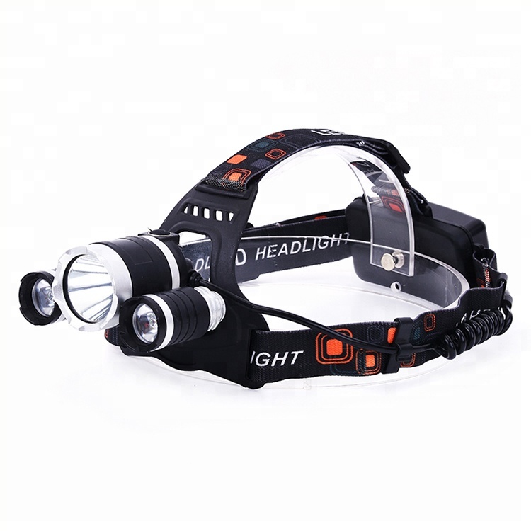 Aluminum alloy material 3000 lumens high power rechargeable headlamp