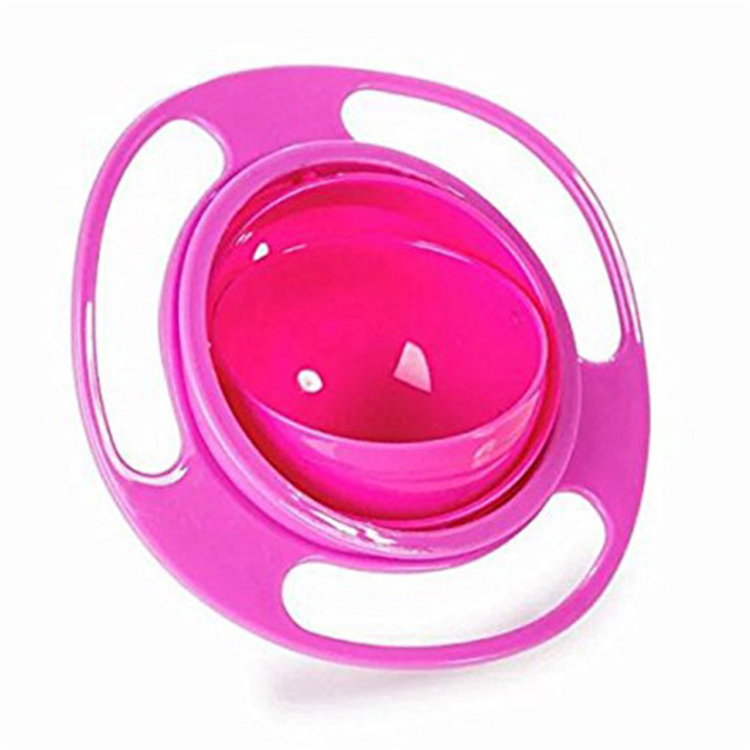 Non Spill Feeding Infant Gyro UFO Bowl 360 degree Rotating Kids Avoid Food Spilling Baby Eat Toy Tool Flying Saucer Umbrella