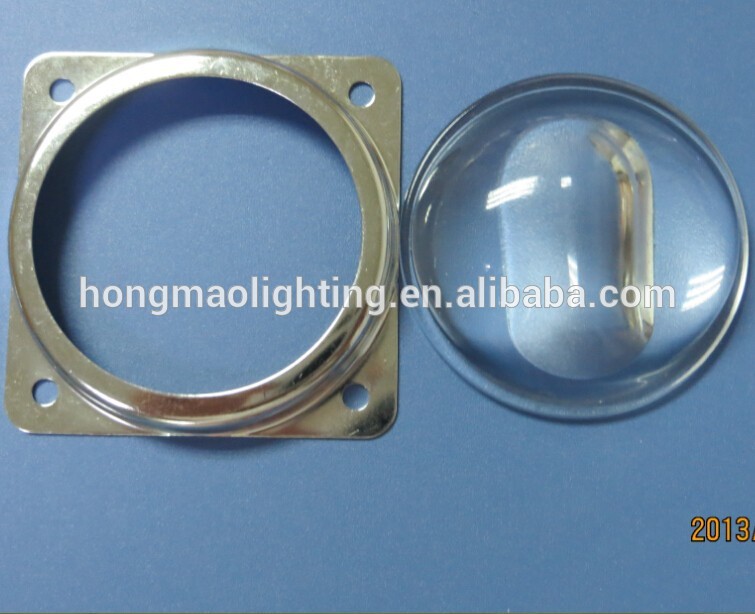 hot diameter 55mm 60*120deg. Angle street light led optical glass lens