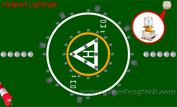 Xenon Tube Helipad beacon Lights, airfield runway lightings