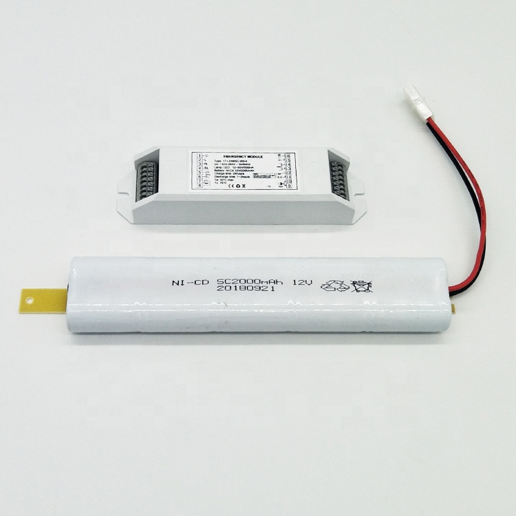 Emergency light conversion kit with external driver