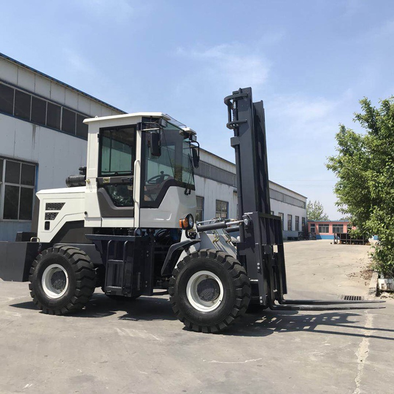 Front loader rough terrain forklift truck