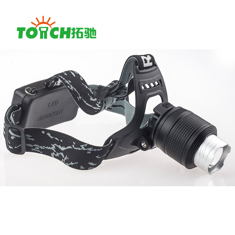 High Quality rechargeable Led Helmet Lantern 3 Mode Tactical Attack Head Lamp T6 Rotating focus headlamp for Climbing Hiking
