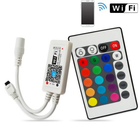 2017 Hot Sale IR 24keys Wifi Light Remote Control Mini RGB Led Strip Dimmer Controller