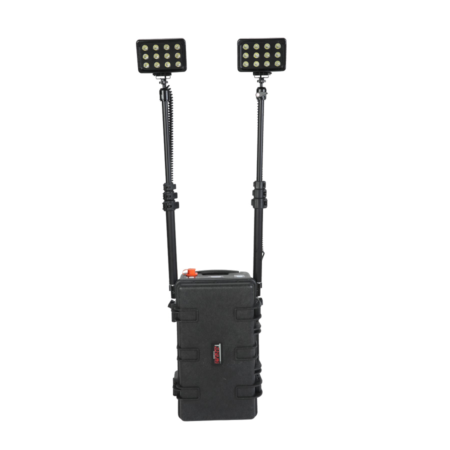 search light 72w portable telescopic light tower