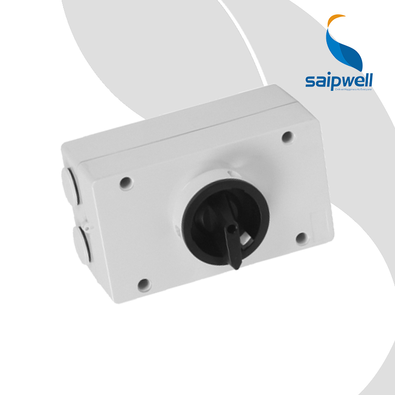 SAIP/SAIPWELL Quick Offer IP66 600V 16A DC Isolator Switch 3 Phase