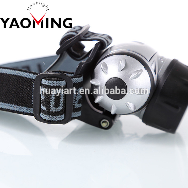 YM-3017 Cheap Price Plastic Headlight 3 Models LED Lights Headlamp