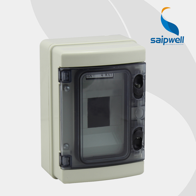 Saipwell IP65 Waterproof Meter distribution 4 way Box Electric Meter Box for Distribution circuit breaker box